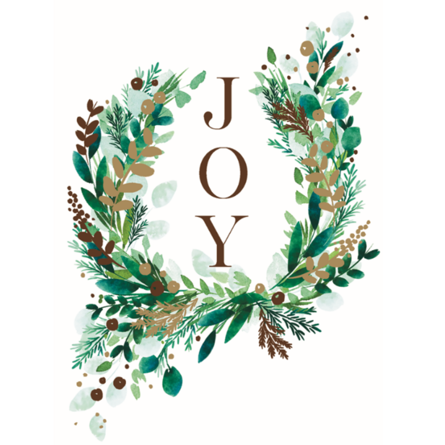 JOY Wreath Boxed Cards