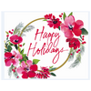 Happy Holidays Christmas Floral Boxed Cards