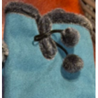 Microsuede Gloves with Braid