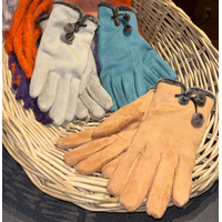 Microsuede Gloves with Braid