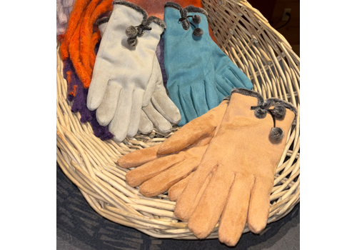  Young's Inc. Microsuede Gloves with Braid 