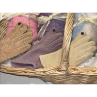 Textured Gloves with Bow