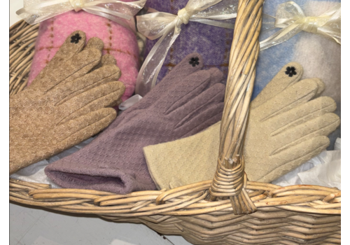  Young's Inc. Textured Gloves with Bow 