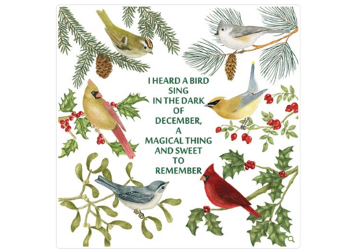  Alice's Cottage Flour Sack Towel I Heard a Bird Sing 