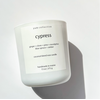 yam collective Matte White Candle CYPRESS