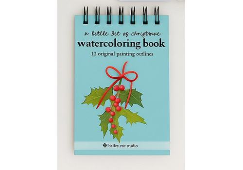  Bailey Rae Studio A Little Bit of Christmas Mini Watercoloring Book 