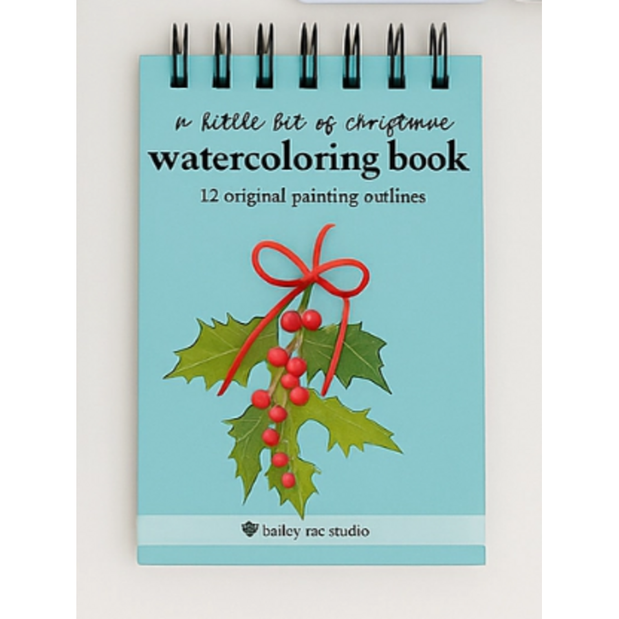 A Little Bit of Christmas Mini Watercoloring Book