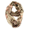 Joy Accessories Mocha Patch Infinity Scarf
