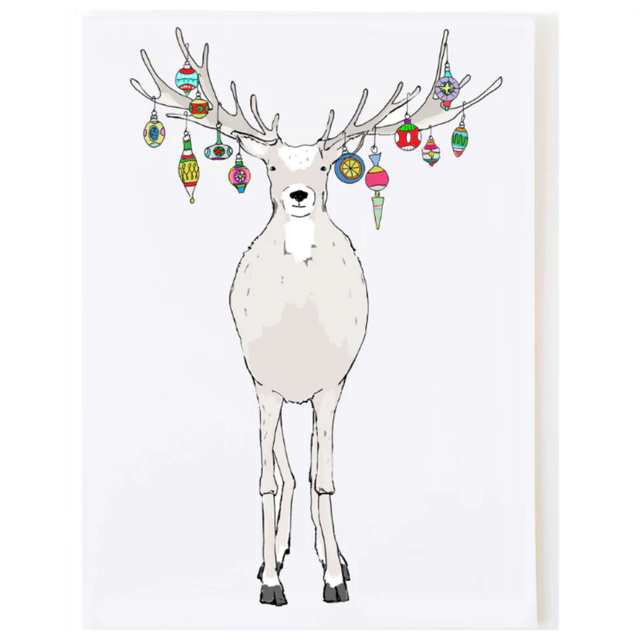 Reindeer with Ornaments Boxed Cards