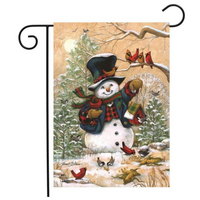 Garden Flag Winter Friends