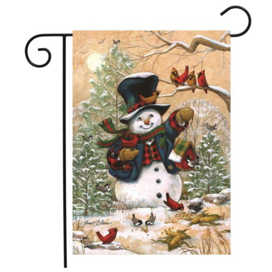 Garden Flag Winter Friends