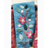 Embroidered Linen Turban