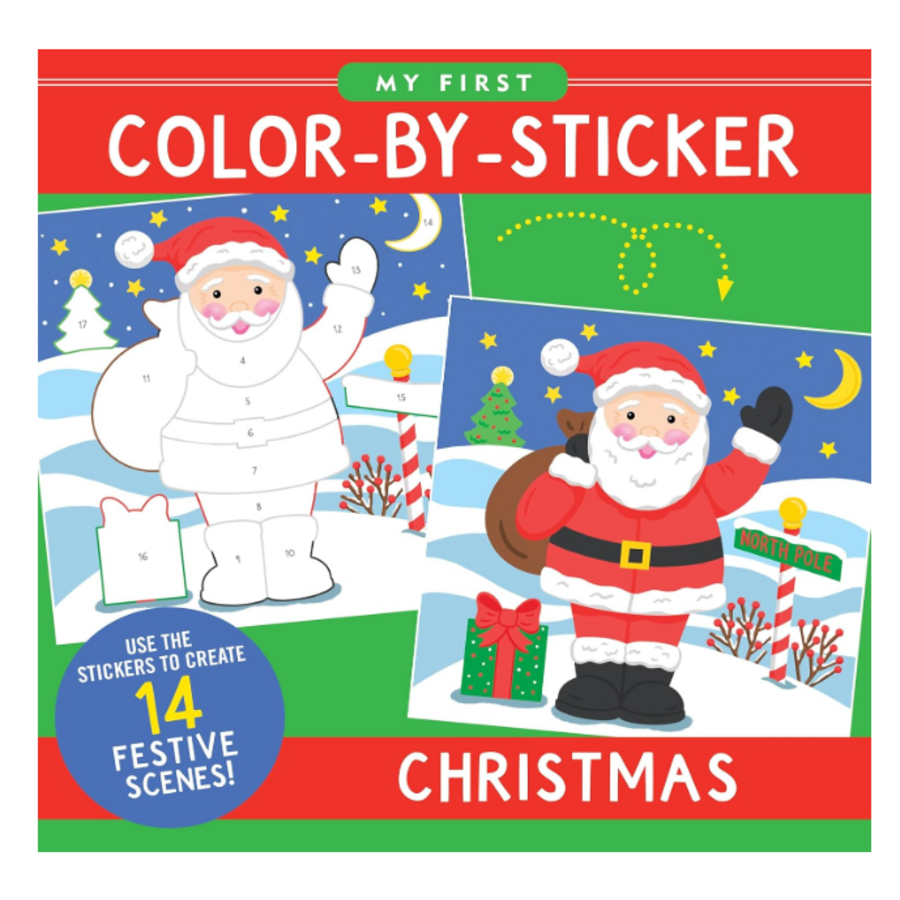 My First Color-By-Sticker Book - Christmas