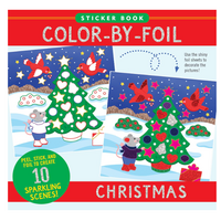Christmas Color-By-Foil Sticker Book