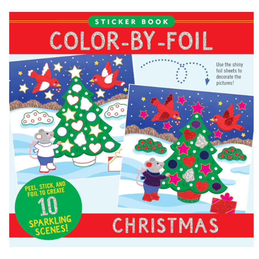Christmas Color-By-Foil Sticker Book