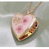 ZAD Floral Memories Pink Dried Flower Locket Necklace