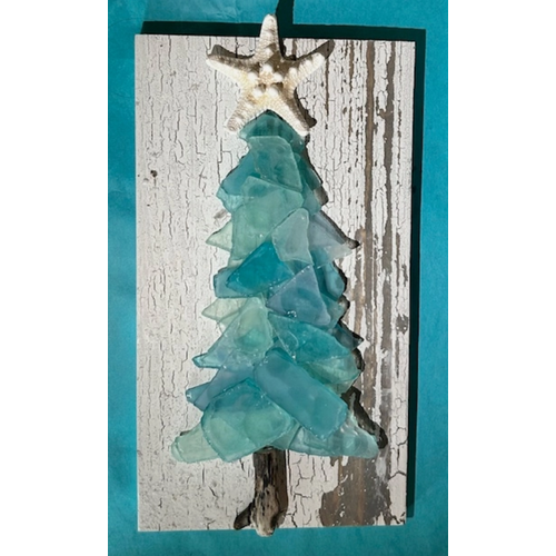  Salty Signs Designs 10" Shabby Plank Seaglass Tree Ocean Mix 