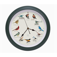 Singing Bird Clock 13" Green