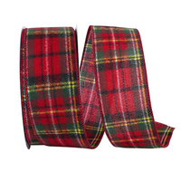 Flannel Brodick Plaid 2.5" Ribbon PER YARD