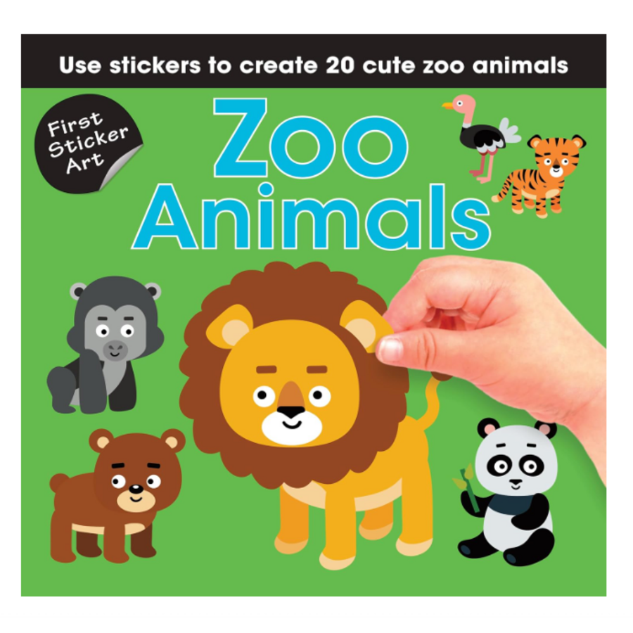 First Sticker Art: Zoo Animals