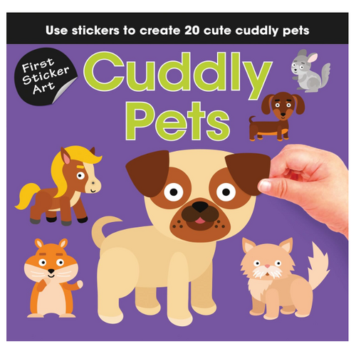  Sourcebooks First Sticker Art: Cuddly Pets 