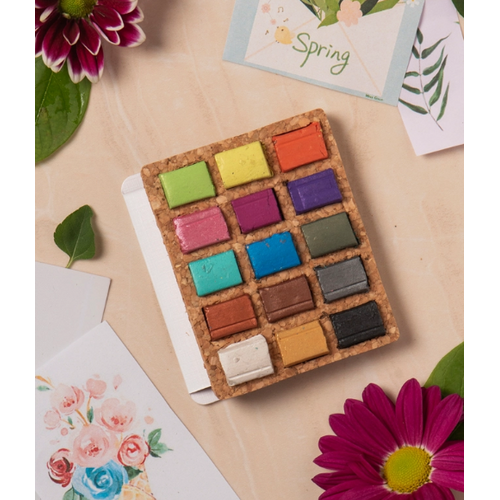  Viviva Colors Watercolor Pans - Metallic 15 Colors 