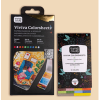 Metallics Colorsheets- 10 Handmade Watercolors