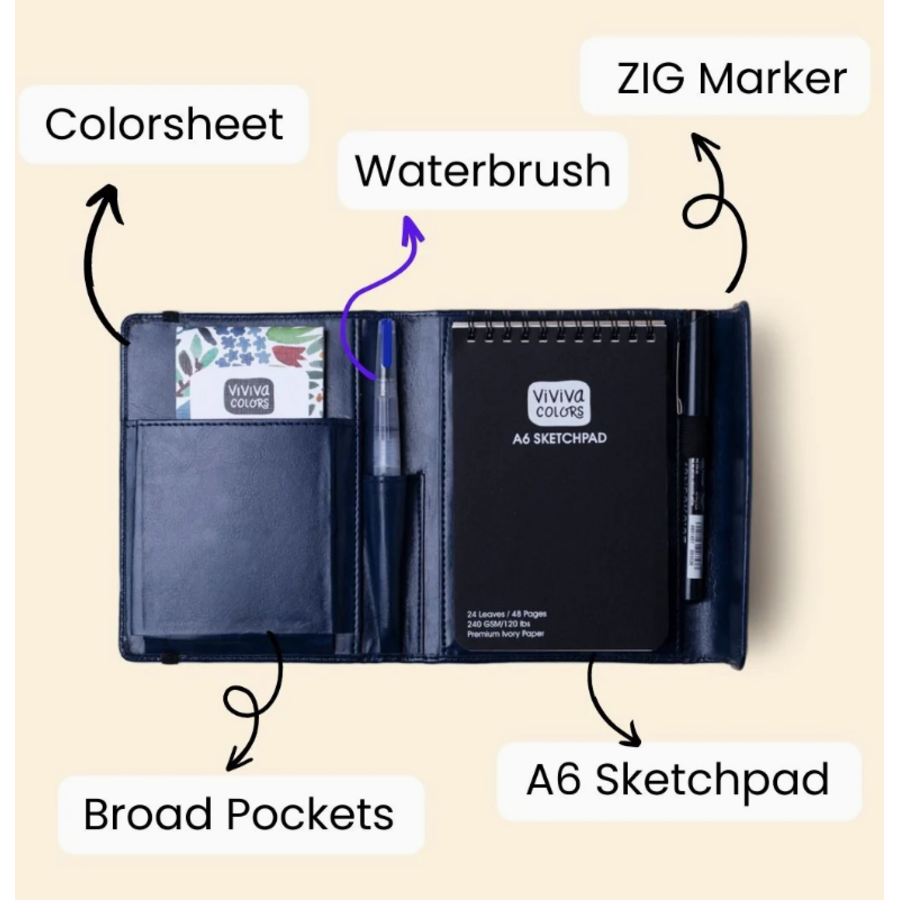 Travel Paint Kit - Vegan Leather