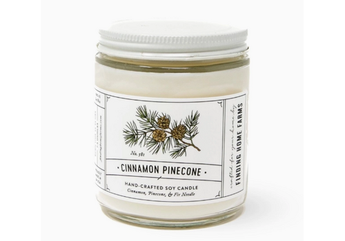  Finding Home Farms Cinnamon Pinecone Soy Candle Small Jar 