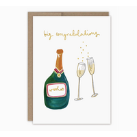 Champagne Big Congrats Card