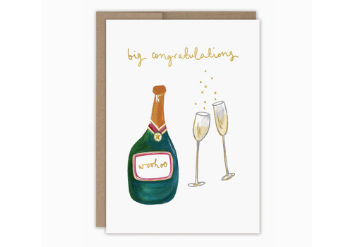  Biely & Shoaf Champagne Big Congrats Card 