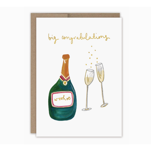  Biely & Shoaf Champagne Big Congrats Card 