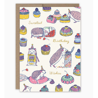 Sweet Treats Hedgehog Birthday Card