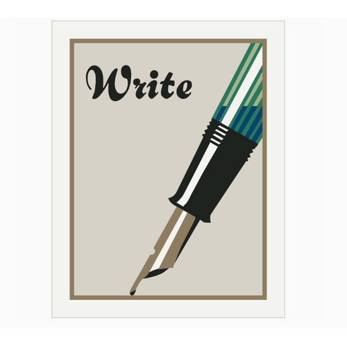  Fridgedoor Write Elegant Fountain Pen Magnet 