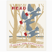 Read a Book for Happiness Magnet