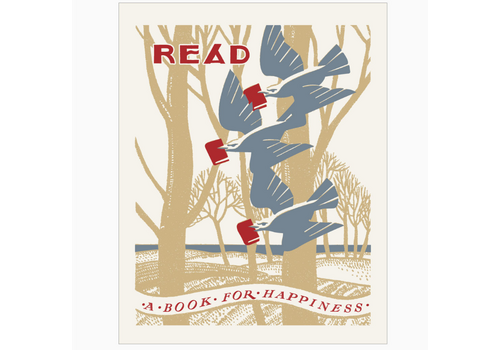  Fridgedoor Read a Book for Happiness Magnet 