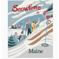 Snowtime in Maine Magnet