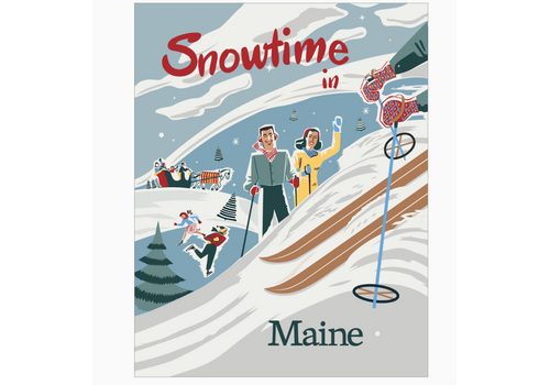  Fridgedoor Snowtime in Maine Magnet 