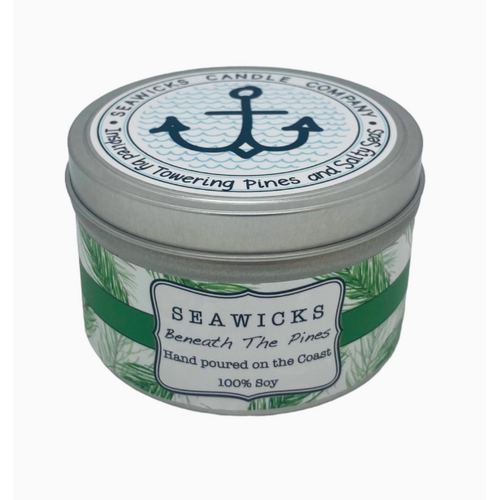  Seawicks Beneath the Pines 100% Soy Large Travel Tin 