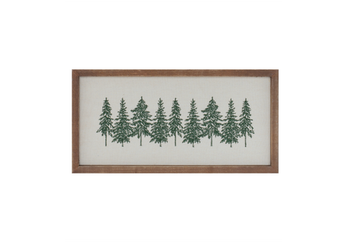  Melrose International, LLC Framed Trees (Embroidery) 16" x 8" 