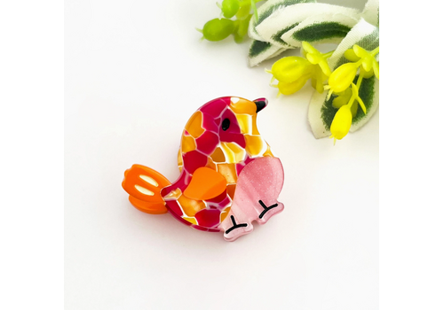  TheDivaSoap Mini Bird Hair Claw Clip Pink 