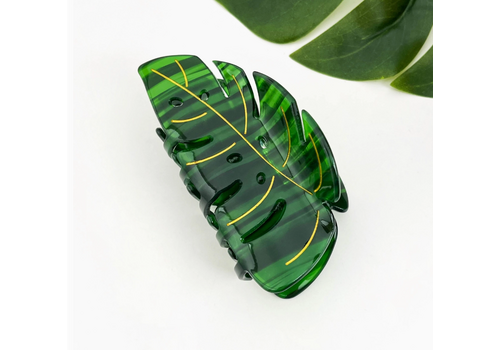  TheDivaSoap Monstera Leaf Hair Claw Clip 