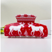 Christmas Hair Clip Elk