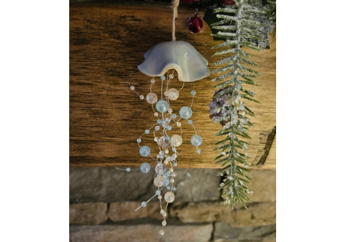  Teal Turtle Studio Jellyfish Ceramic Ornament 