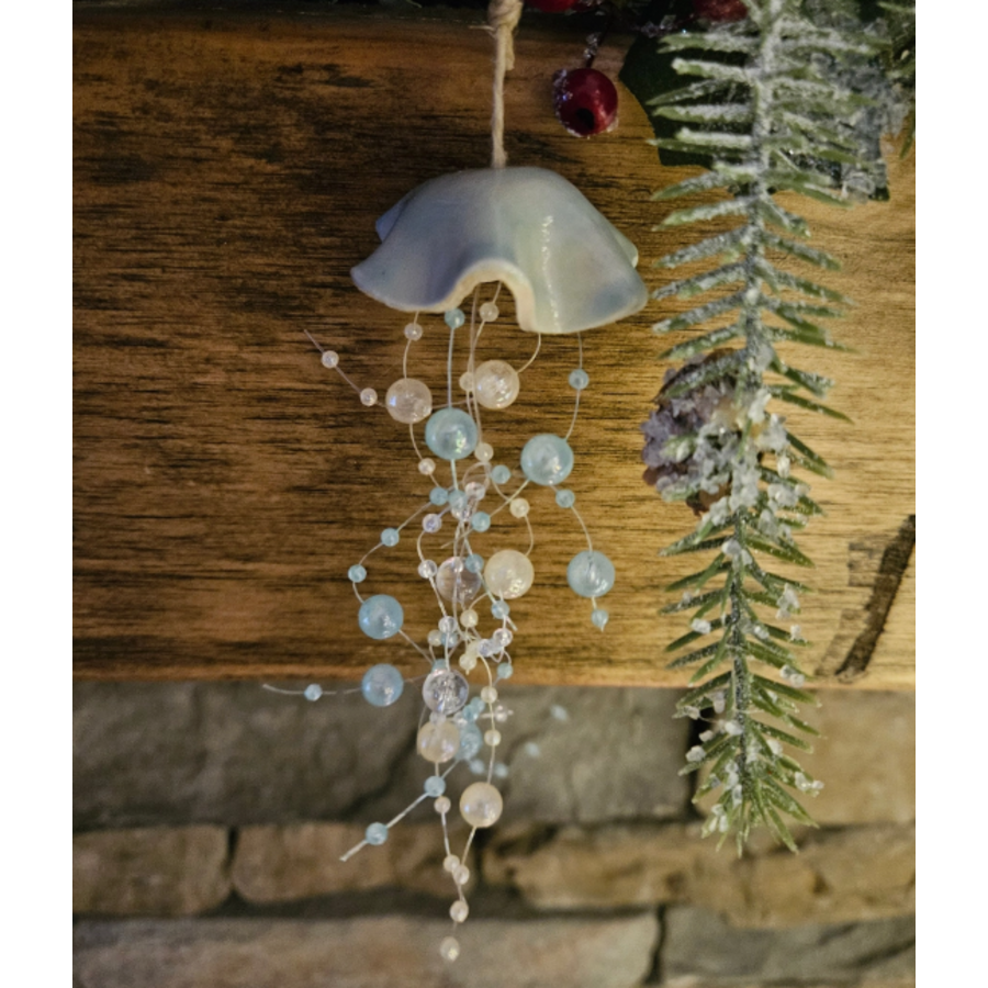 Jellyfish Ceramic Ornament