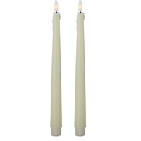 11.5" Drip Taper Candles Set of 2 Cream