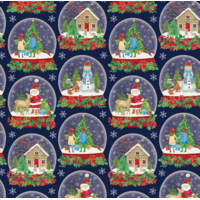 Snow Globes Gift Wrap Roll