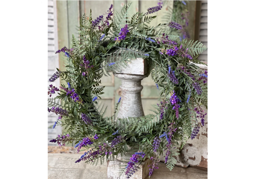  Chastain Lavender Wreath 24" 