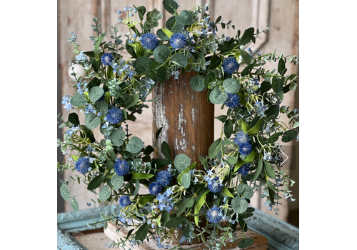 Bluet Fields Wreath 22" 