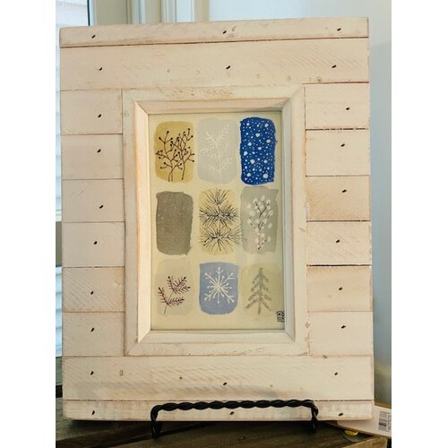  Pebbles and Paint 7x9 inch Framed Winter Season 
